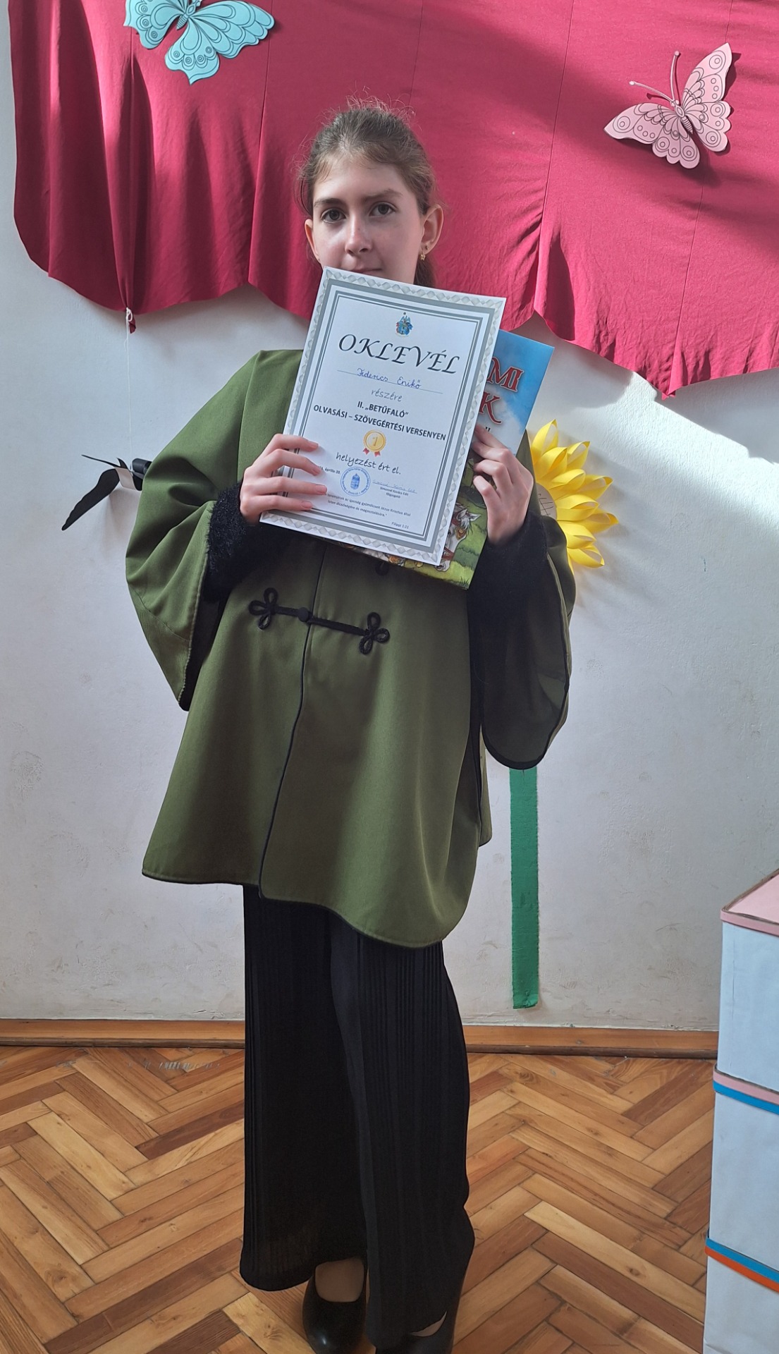 I. helyezést ért el Federics Enikő 4.osztályos tanuló. Eredményéhez szeretettel gratulálunk!